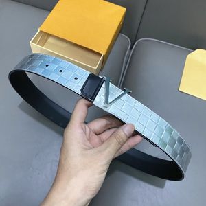 New designer belt for men light genuine leather 4.0cm waistband fashion silver Versatile men belt free shipping with gift box
