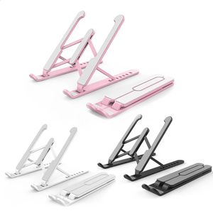 Tablet PC Stands Suporte dobrável para laptop Suporte portátil para notebook Suporte de base ajustável Suporte de resfriamento de riser para laptop Acessórios para tablet 231109