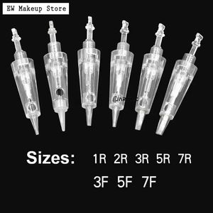 Tattoo Needles Bayonet port Cartridges Needles Sterilized 1R 3R Permanent Makeup Machine Needles For PMU Tattoo Eyebrow Liner Lips Supplies 231109