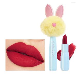 Lucidalabbra Rossetto opaco Idratante a lunga durata Mini peluche Smalto d'acqua a specchio adorabile