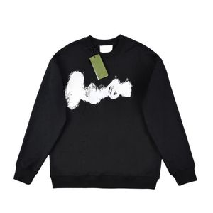 23FW Lüks İtalya Markalar Tasarımcısı GC X BA Hoodie Uzun Kollu Crewneck Sweater Sweatshirt Moda Graffitis Logo Pullover Hoodie Açık Sweatshirt