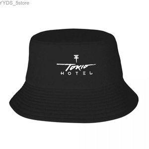 Wide Brim Hats Bucket Hats Tokio Hotel BillKaulitz Bob Hats Hot Summer Headwear Merchandise Rock Fishing Caps for Camping Teen Ispoti Hat Foldable YQ231110