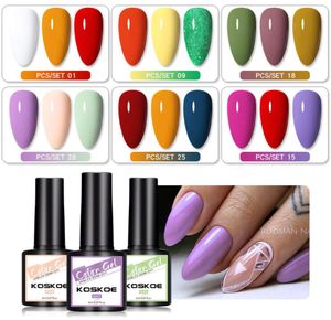 2021 Yeni Popüler 3 Bolor Oje Tutkal Seti Küçük Set Serisi Nail Art Poterapi Tutkal UV Tırnak Seti 120 Renkler1044247