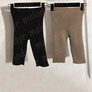 Womens Tight Shorts High Elastic Yoga Pants Metal Letter Summer Breathable Sport Short Trousers