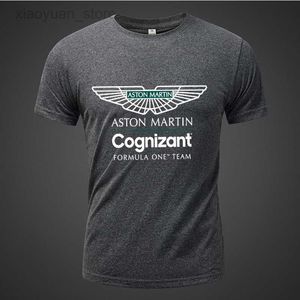 Erkek Tişörtleri Yeni Yaz Aston Martin Yeni T-shirt F1 Sürücü Alonso O-Neck Üstler Formül 1 Yarış Baskı Ekstra Büyük Boyut Tee Pamuk T-Shirt M230409