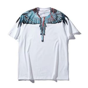 Modemärke MB Kort ärm Marcelo Classic Jersey Burlon Phantom Wing T-shirt Färgfjäder Lightning Blad Par Half T-Shirtnrah