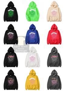 Designer Pullover Sp5der Young Thug Angel Capuzes Hip Hop Singer Carta 555555 Casal impresso no início do outono Sweater Men's Hooded Trend Part 2