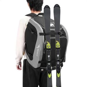 Strap 65L Ski Boot Backpack Large Capacity Oxford Cloth Helmet Clothing Rucksack Boots Storage Bag for Hiking Climbing 231109