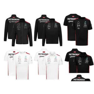 F1 Forma 1 Racing Jacket Shirt Kurzärmliges T-Shirt im gleichen Stil individuell gestaltet Drop Delivery Dhfra