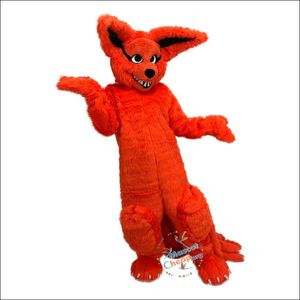 Halloween nio-tailed Fox Dog Cartoon Mascot Costume Easter Bunny Plush kostym kostym tema fancy klänning reklam födelsedagsfest kostym outfit