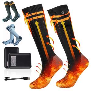 Sports Socks 5000mAh Electric Heating Rechargeable Battery Winter Whole Foot Thermal Insulation Men Women Outdoor For Motorcycle 231109