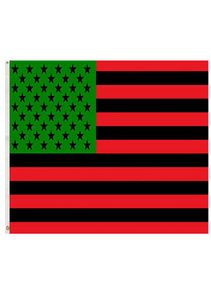 Forno Black Line African Afro American Flag National poliester drukarnia Flagi reklamowe Banery niestandardowe 3x5ft Flags6041528