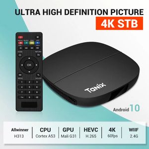 Tanix A3 Android 10 TV Box Allwinner H313 1GB 8GB 2GB 16GB VP9 Media Player 2.4G WiFi Set Top Box Smart TV Box