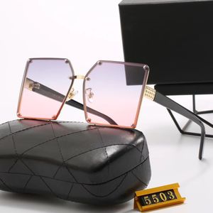 Occhiali da sole firmati classici di moda per uomo donna Occhiali da sole di lusso polarizzati occhiali da sole oversize pilota UV400 occhiali cornice PC lente Polaroid S5503