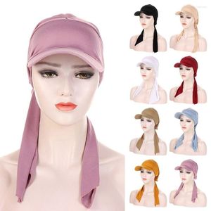 Berretti a sfera Moda Donna Protezione solare Copricapo Avvolgere la testa Cappello turbante Hijab musulmano