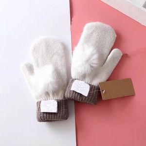 Luvas de design clássico de cor sólida, luvas de moda para outono e inverno