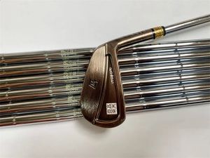 Clubköpfe 7PCS MTG ITOBORI Irons Golf Forged Bronze Clubs 4 9P R S SR Stahl Graphitschaft mit Kopfabdeckung 231109