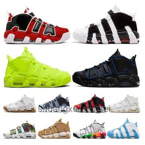 Maxairs Scarpe da basket Uomo More Uptempos 96 Total Scottie Pippen Bianco Varsity Rosso Verde Multi-colore Nero Bulls University Blu Unc Uk Donna Scarpe da ginnastica Sneakers