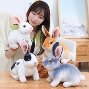 Animali di peluche ripieni Orecchie lunghe Realistico coniglio peluche Realistico animale farcito bambola giocattoli per bambini ragazze regalo di compleanno Room Decor R231110