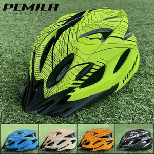 Caschi da arrampicata Casco da ciclismo PEMILA Fodera confortevole Leggero Hollow 18 Prese d'aria Uomo Donna Berretto di sicurezza da equitazione regolabile Casco da bicicletta MTB 231109