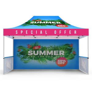 Gratis fraktkvalitet 3x6m pop -up reklamtält, personlig utomhusevenemang Display Marquee Gazebo