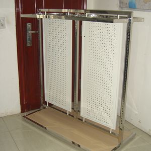 stainless steel display rack, underwear, pajama rack, island rack, bottom plate, clothes rack, clothing display rack