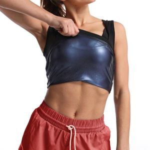 Damen Shapers Frauen Sweat Weight Loss Shirt Body Shaper Waist Trainer Weste Sauna Anzug Workout Fitness Training Kleidung Fat 247e