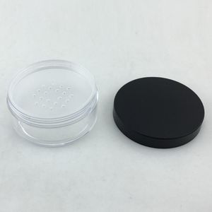 Makeup Sponges 4 st Pwder Puff Case Clear Container lock Tomma pulverbehållare lockar Blush Cover Cosmetics Pots