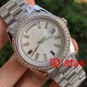 Nya rostfritt stål Herrdiamanter Mens lyxiga Genève Watch Strap 2183 Quality Fashion Watch Reloj Watches Wristwatc186y