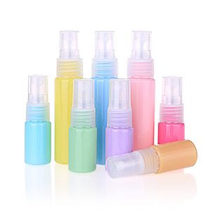 200pcs/działka 10 ml kolorowe butelki z sprayem Makaron Małe butelki próbki kosmetyczne butelka rozpylacza napełniania