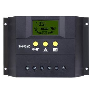 Freeshiping 50A Auto Regulator LCD Słoneczny Słoneczny Kontroler ładunku słonecznego panele słoneczne PWM do Temperatury oświetlenia