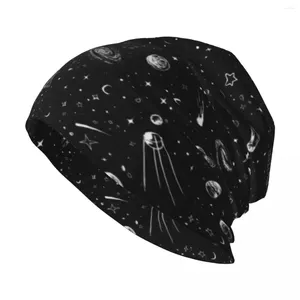 Boinas Space Knit Hat Trucker Hats Aniversário no boné masculino feminino