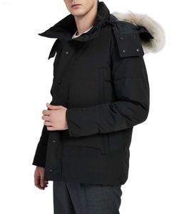 Men's Down Parkas Winter Designer Outdoor Leisure Sports Jacket White Duck Windproof Parker Long Leather Collar Cap Warm Real Wolf Fur Stylish Adventure Coat Kzj9