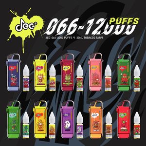 100 % Original 12k Puff Jec-Feuerzeug, 12000 Züge, Einweg-Vape-E-Zigaretten-Set, 550-mAh-Akku, 20 ml vorgefüllte Kartusche, spezielle Form, Randm Bang King, nur JEC-Puffs