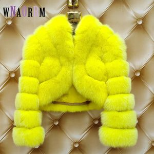 FURS FUR FUR FAUX Style 100 Real Coat Outumn and Winter Short Fluffy Fashion Chaqueta casual Tamaño personalizable 231109