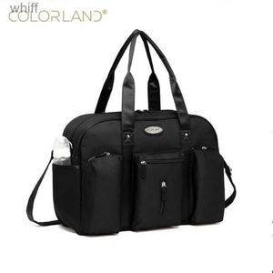 Sacos de fraldas Colorland Baby Diaper Bag Backpack Organizador Grande Mom Messenger Fraldas Bolsas Moda Múmia Bolsa de Maternidade Mãe Bolsa de MaternidadeL231110