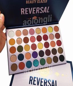 Skönhetsglasad ögonskuggpalett 40 färger reversering planet ögonskugga blandning glitter skimmer matt makeup ögonskugga paletter märke c4600429