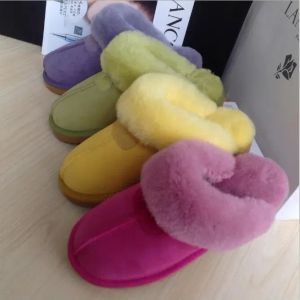 Hot sell Classic design AUS U5125 keep Warm slippers goat skin sheepskin slippers Indoor Shower room Mop Slippers free transshipment