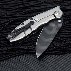 Neue Ankunft Z T0562 Flipper Pocket Folding Knife D2 Titanbeschichtung Drop Point Blade G10 / Edelstahlgriff Kugellager Fast Open Messer mit Kleinkasten