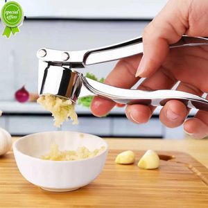 New Imitating Stainless Steel Garlic Press Crusher Kitchen Cooking Vegetables Ginger Squeezer Masher Handheld Ginger Mincer Tools