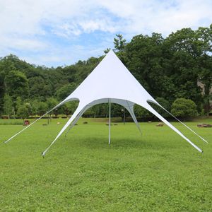 Outdoor Large Waterproof Diameter 16M Spire Canopy Camping Camp Sunshade Beach Tent Star Shaped Tent, Part Event Gazebo