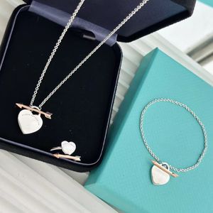 fine wide 18k gold silver jewelry diamond necklaces chain chains link luxury jewellery heart pendant necklace custom woman arrow Plated 18K for Women Wedding