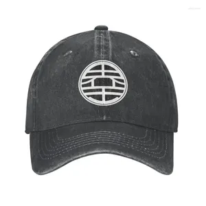 Bollmössor Punk Cotton King Kai Symbol Baseball Cap för män Kvinnor andas Dad Hat Sun Protection