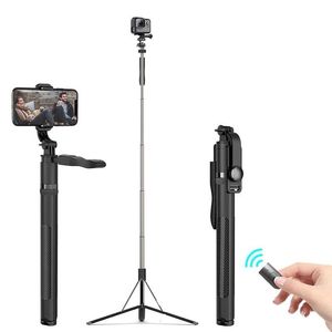 Treppiede pieghevole a prova di scossa 149 m grande Bluetooth Selfie Stick Monopiedi pieghevoli Supporto universale per trasmissione live per fotocamera Gopro per Smart Xeei