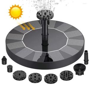 Trädgårdsdekorationer solenergi Bird Fountain Kit Pool Pond Outdoor Bath Floating Water Pump Uteplats Landskap Decoration