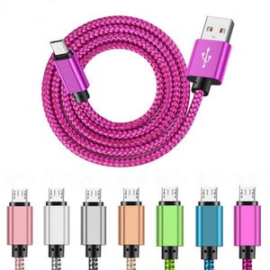 USB Type C Cable 2 Meters 2A Fast Charging Copper Denim Wire Cable Mobile Phone Data Cord Wire 6 Colors Cable for Android Phone