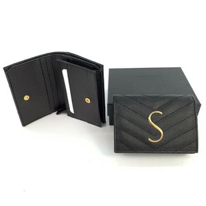 Envelope Cassandre Carteiras de couro caviar porta-moedas com caixa Feminina carteira masculina de luxo Designer bolsa de embreagem cartões porta-chaves porta-chaves porta-chaves porta-cartões puese