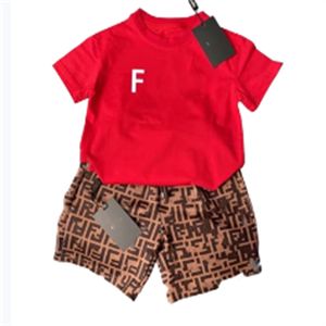 Baby Children's Clothing Designer Set Children's Summer Luxury Designer Children's Short Sleeve Set Size 90cm-160cm A28