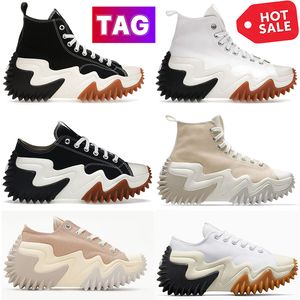 New Designer shoes Women Platform sneakers Run Star Motion shoes Mens Chucks canvas womens shoe Hi Black White Gum Light Twine thick bottom fashion womens trainers