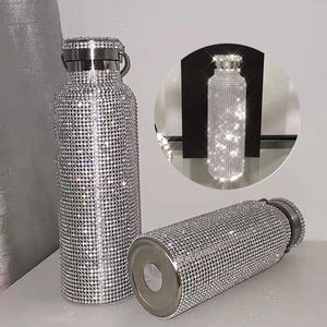 Wasserflaschen Diamond Bottle Edelstahl isoliert 12/17/25oz Glitter für Frauen